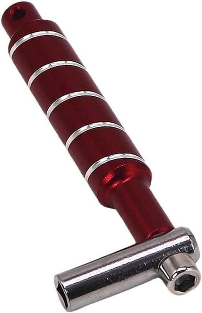 Drum Stemsleutel - Stemtool - Drum Stemmen - Roestbestendig Metaal - Universeel - Rood