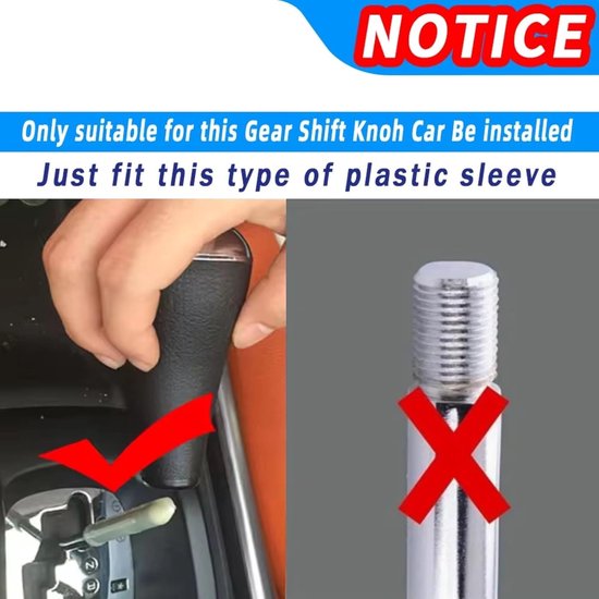 Schakelpook Knop - Versnellingspook Handvat - Auto Interieur - Ergonomische Grip - 1 Stuk - Houtkorrel — afbeelding 4