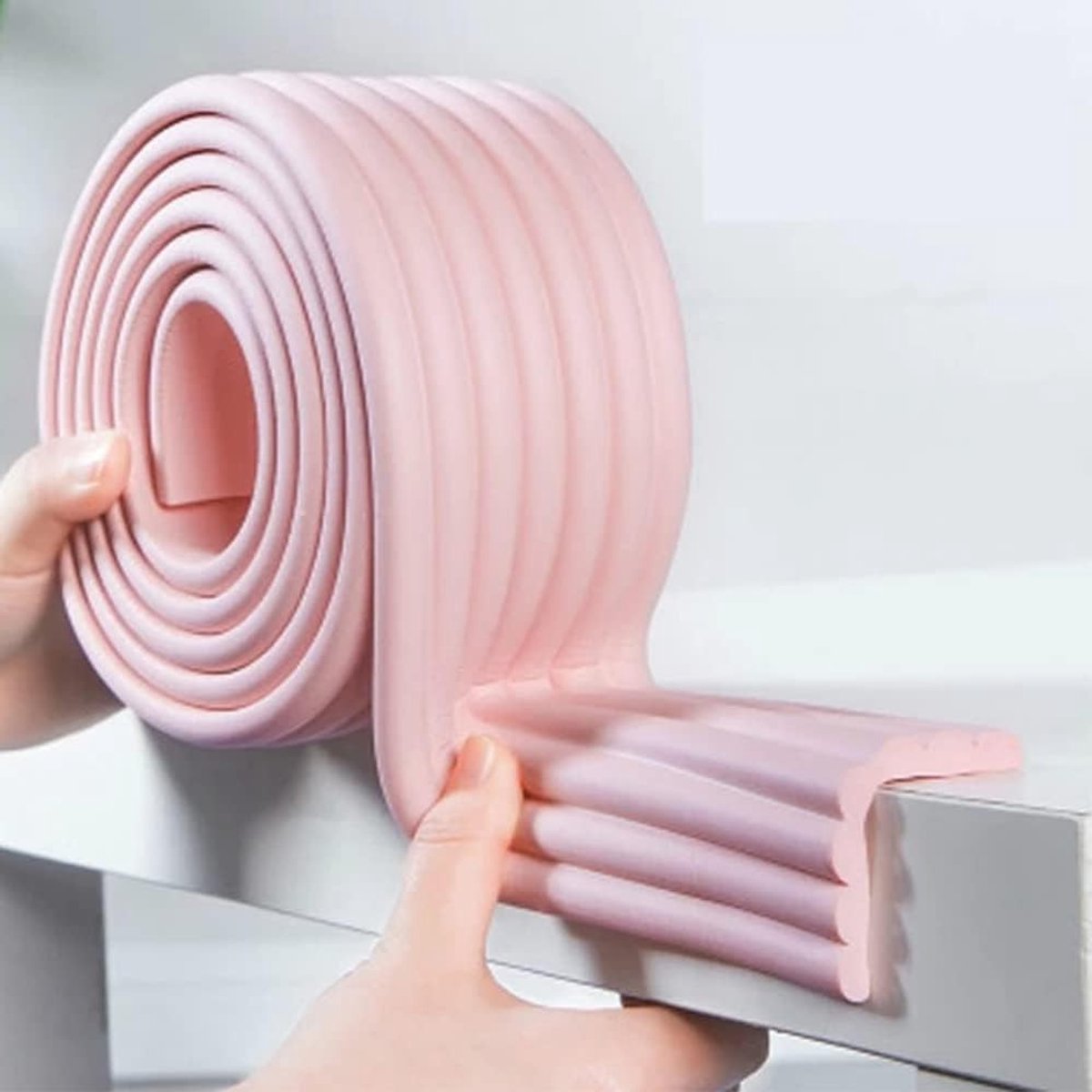Veilige Hoekbeschermer 2m voor Kinderen, Meubels Beschermen, Baby Proofing, Veiligheidsbumper voor Hoeken (Bruin) – foto 3