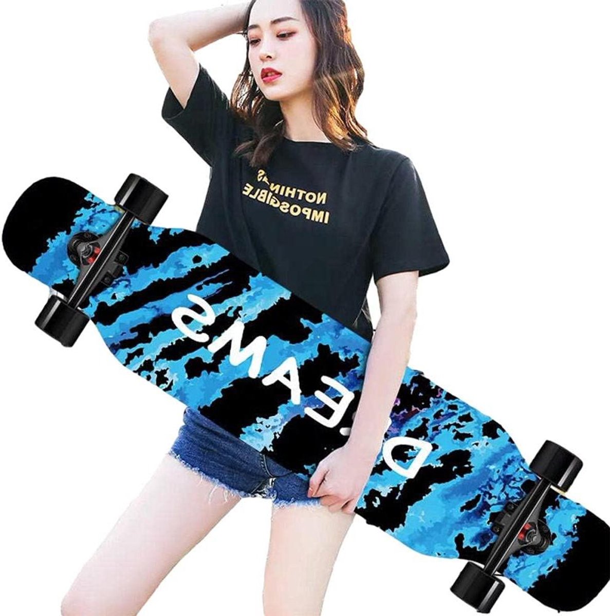 Longboard Skateboard Compleet Board Buiten Sporten 8 Lagen Esdoorn 42 Inch