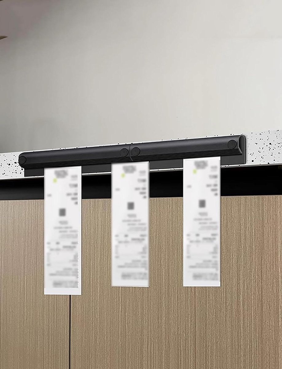 Bestellingshouder - Order clip - Keuken organiseren - Aluminium constructie - 20cm - Zwart