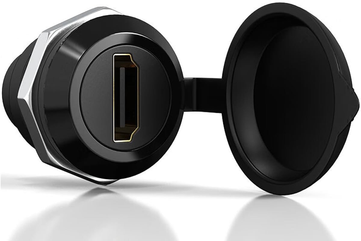 Dailygoods - HDMI-paneelmontagekoppelingsconnector 4K 2.0 Vrouwelijk naar Vrouwelijk