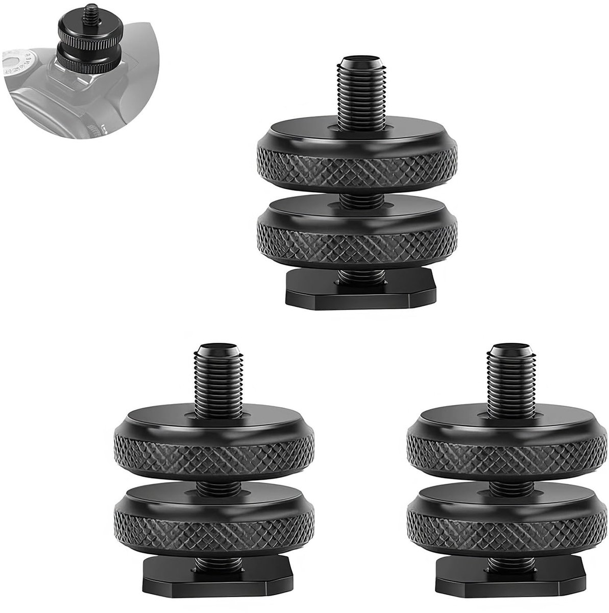 Dailygoods - Set van 3 Hot Shoe Adapters voor Camera's