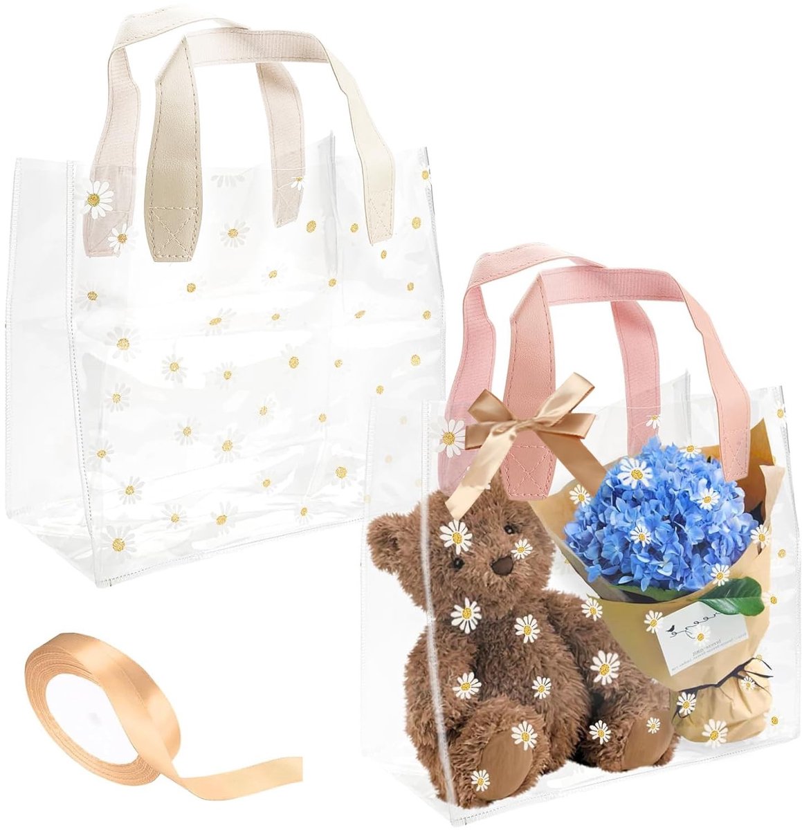 Dailygoods - 2 Transparante Geschenktassen met Handgrepen