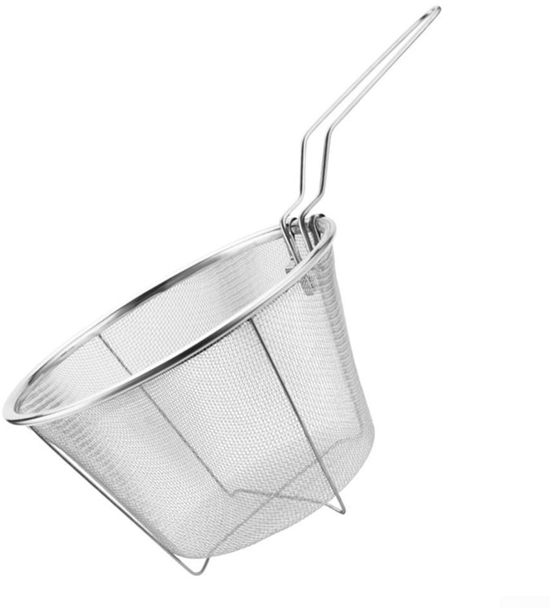 Dailygoods - Roestvrijstalen Zeefmand voor Keuken met Ergonomisch Handvat