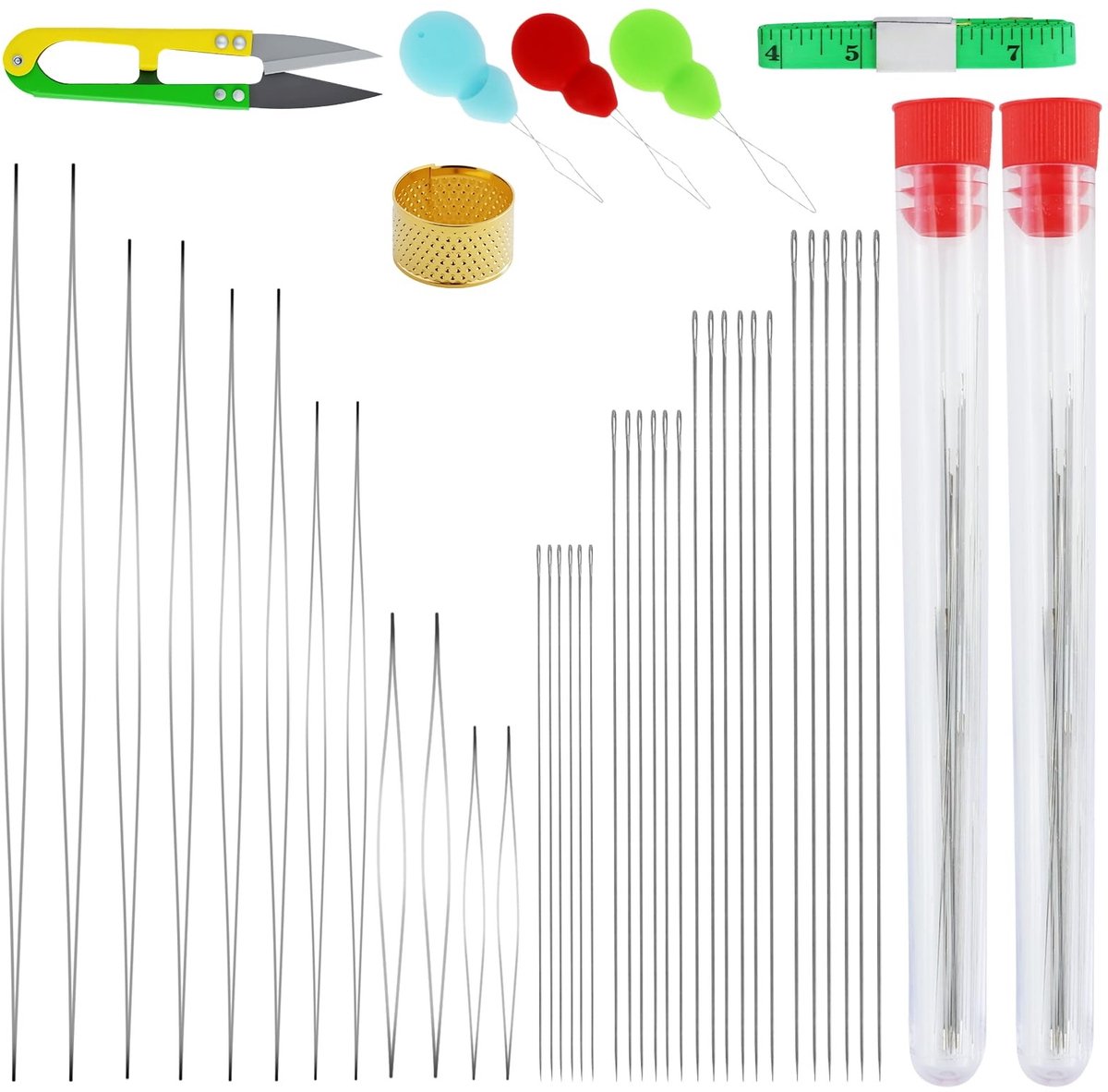 Dailygoods - 44 Stuks Kralennaalden Set voor Sieraden en Knutselen
