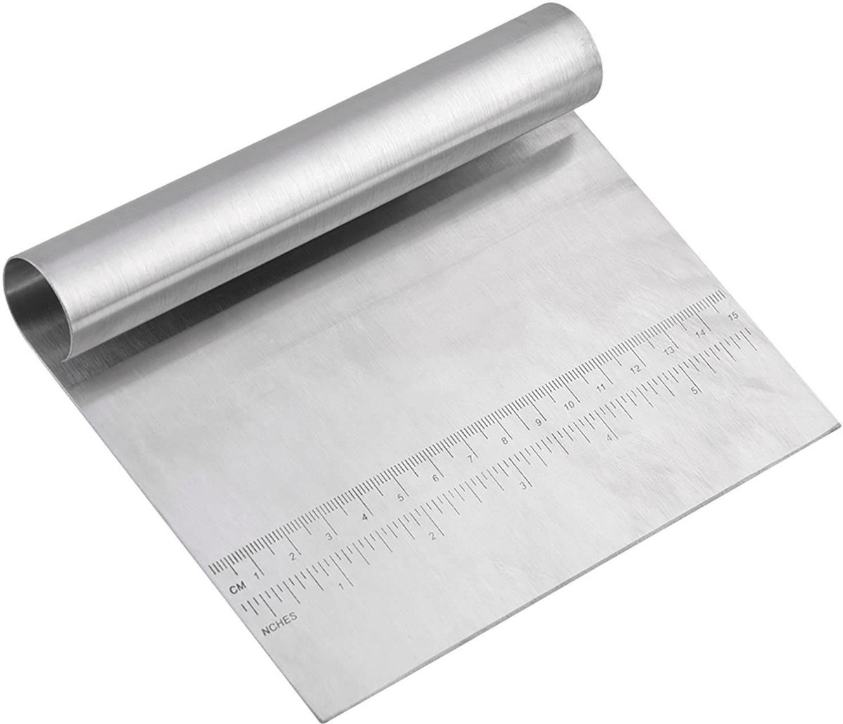 Dailygoods - Roestvrijstalen Deegschraper voor Bakken en Koken