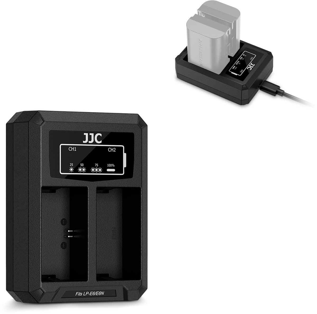 Dailygoods - USB Dual Oplader Acculader voor Camera Accu's