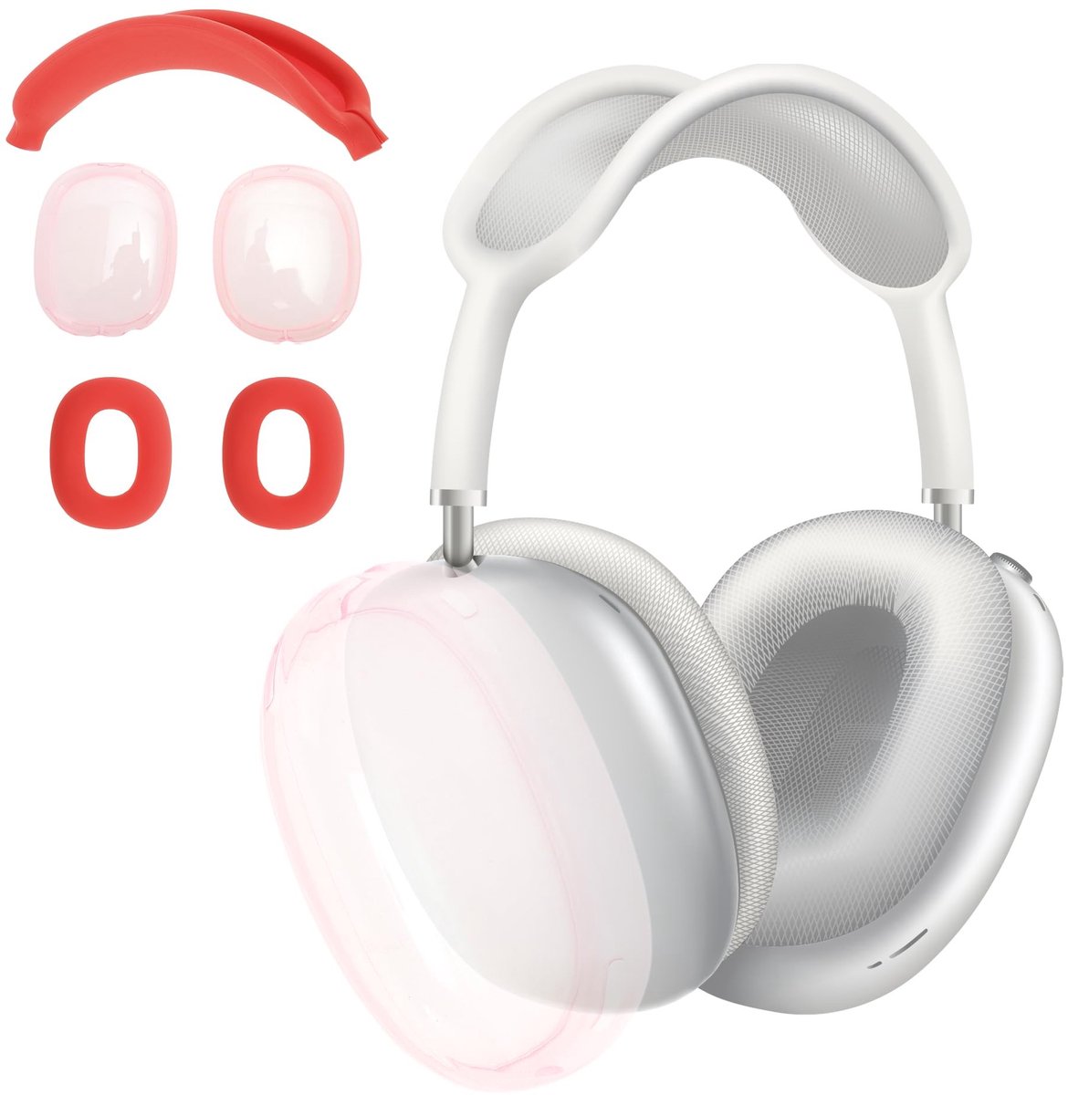 Dailygoods - 3-in-1 Hoes voor Airpod Max met Siliconen Oorkussens