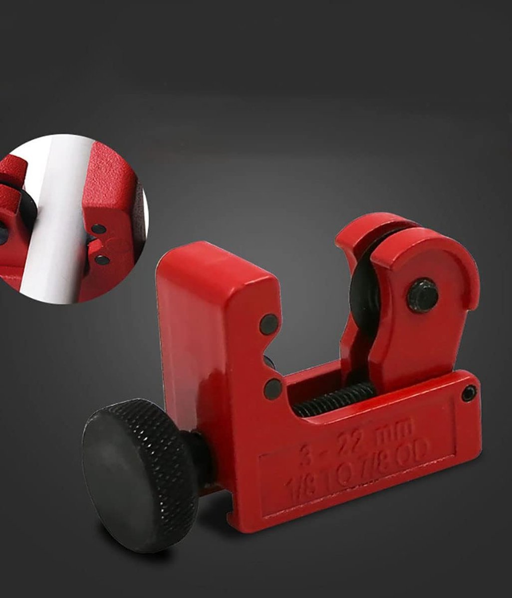 Buizensnijder Legering - Pijpsnijgereedschap - Airco Reparatie - Verwijderbaar Lager - 3-22 Mm - Rood thumbnail 2