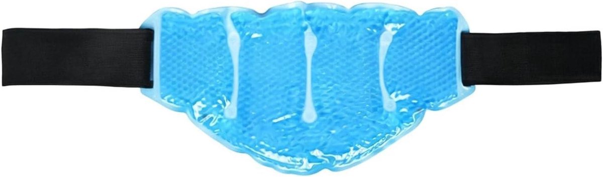 Nekkoelingswrap - Warmtekompres - Nekontspanning - Herbruikbaar - 33 x 16 cm - Blauw
