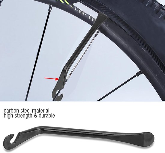 3-delige Set Draagbare Fietspomp en Bandafnemers van Verstevigd Staal, Fietsband Reparatieset, Professionele Fietsaccessoires — afbeelding 5