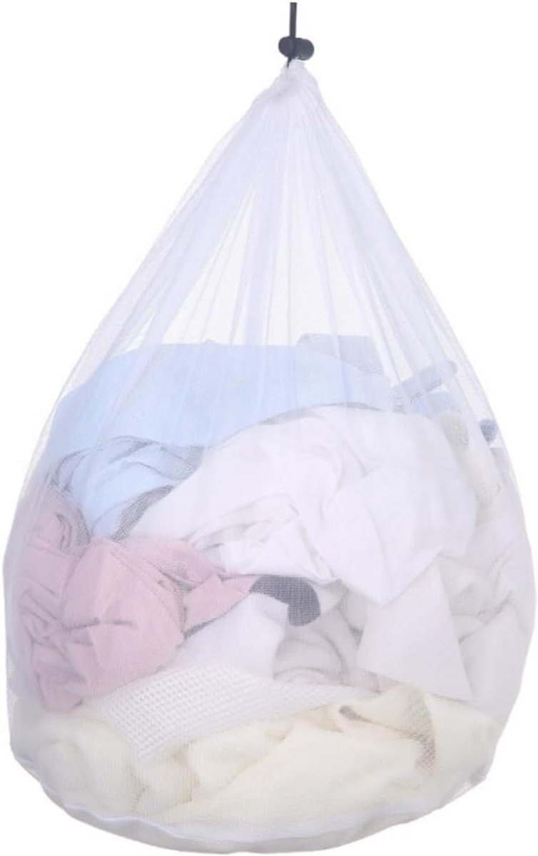Waszak - Kledingnet - Kleding Beschermen - Dichtgebreid Mesh - 2 Stuks - Wit