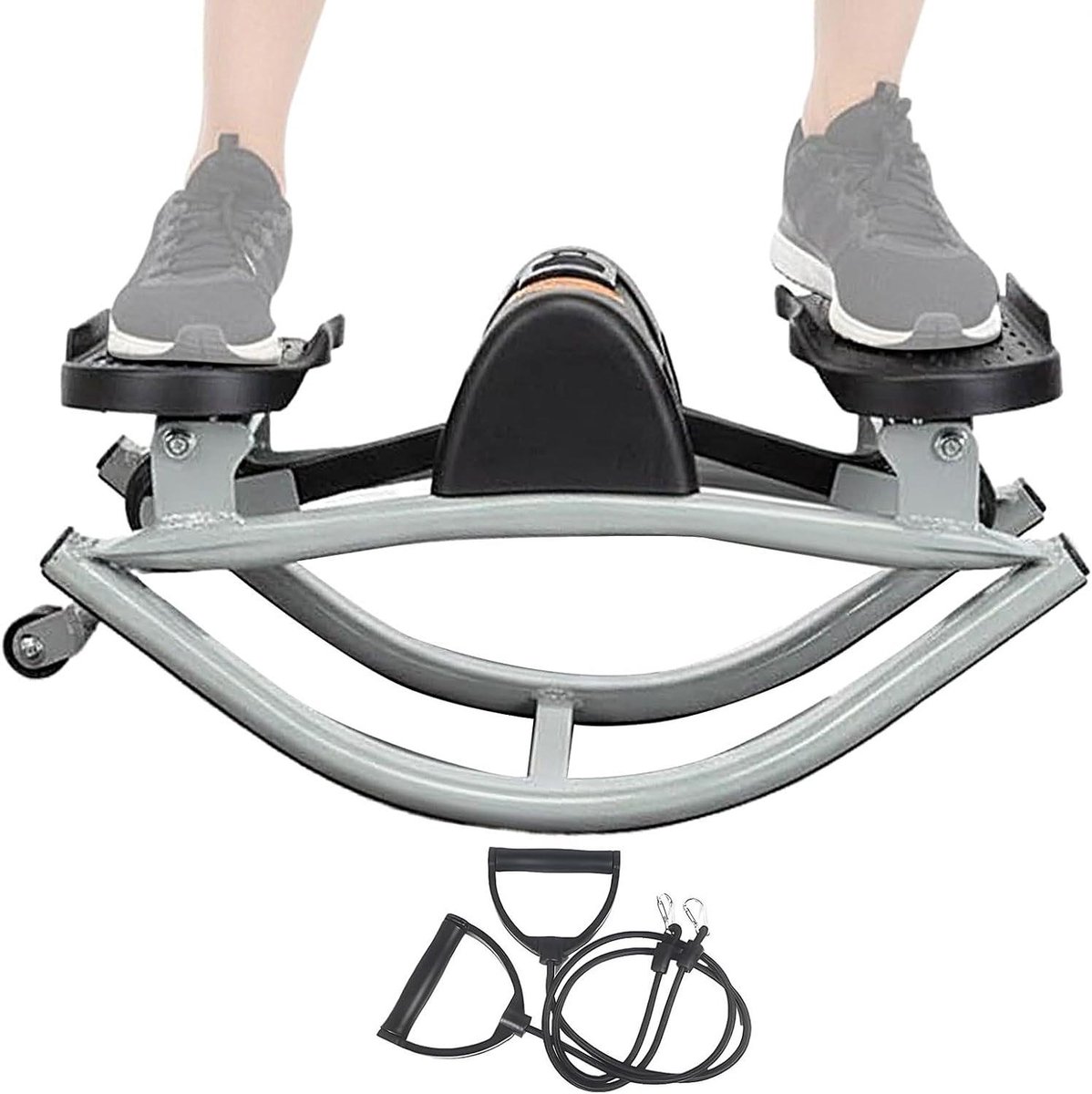 Mini Stepper - Beentrainer Twist - Thuis Fitness - Compact Ontwerp - 7.17 kg - Zwart