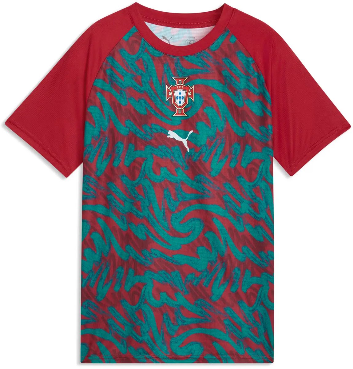 Portugal Warm-up Shirt Kind Coupe du Monde 2026 Groen