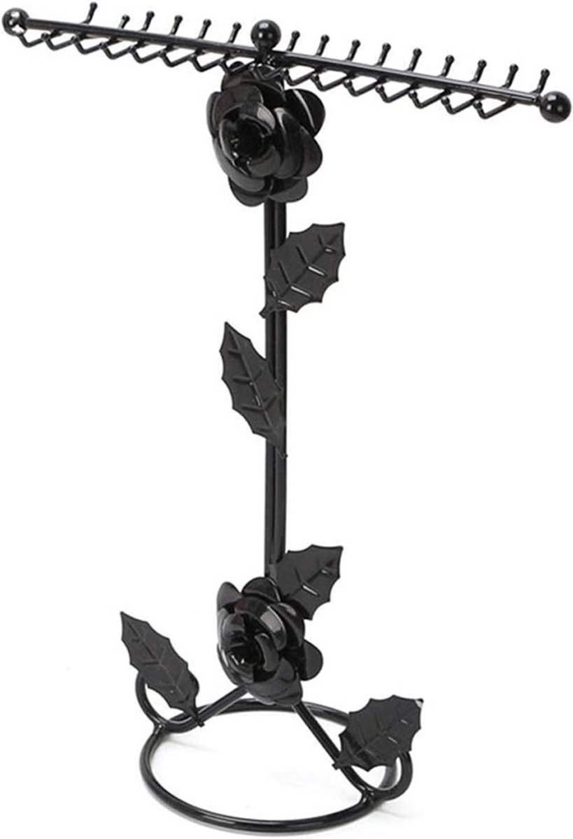 Juwelenhouder Metaal - Sieraden Display - Organiseren Sieraden - Rose Bloem Decoratie - 180 Gram - Brons