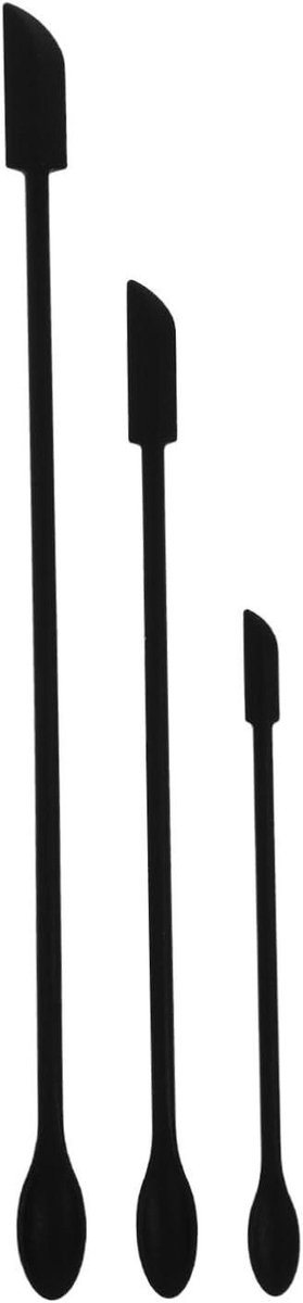 Siliconen Schraper - Bakgereedschap - Eenvoudig Schoonmaken - Dubbele Kop - 30.5 cm - Zwart
