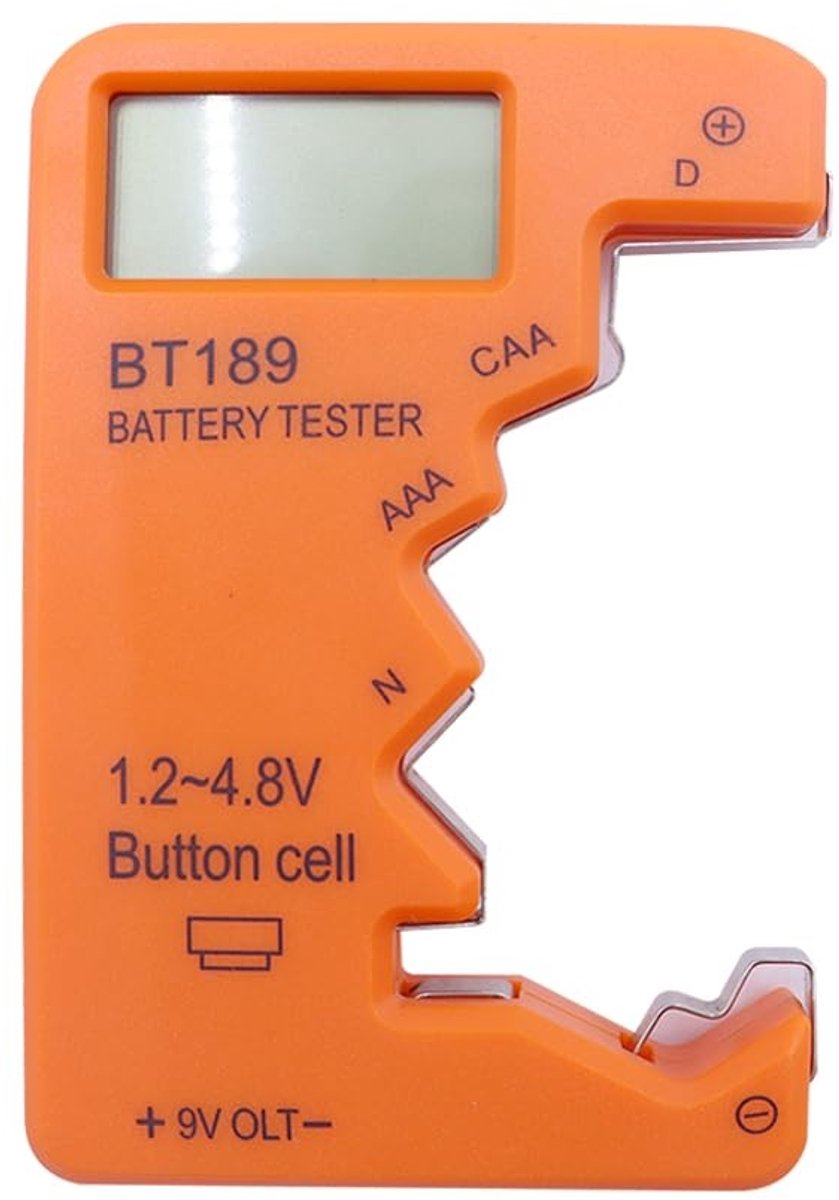 Dailygoods - Digitale Accutester voor Diverse Batterijformaten