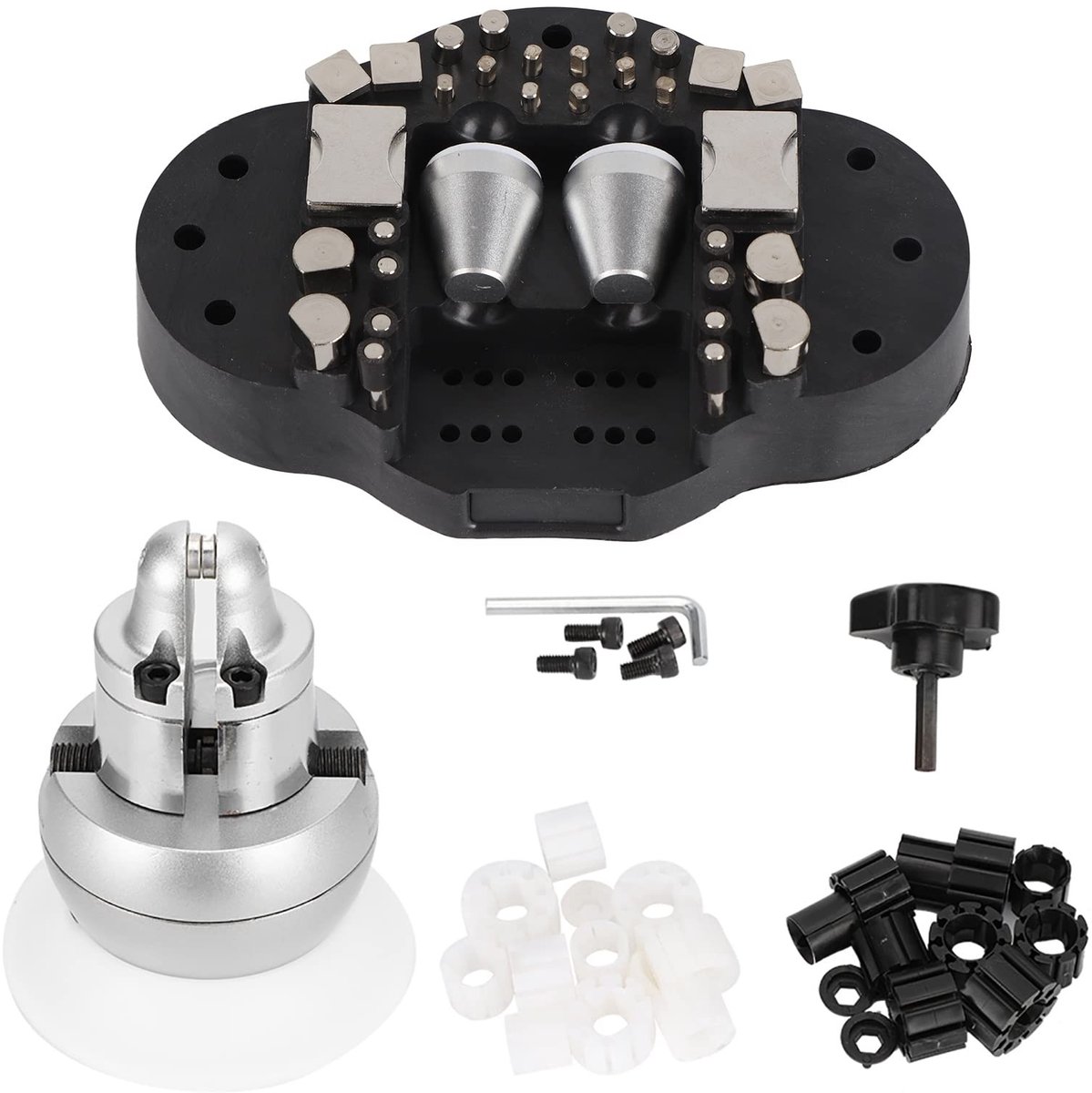 Dailygoods - Universele Gravure Block Ball Bankschroef met 360° Rotatie