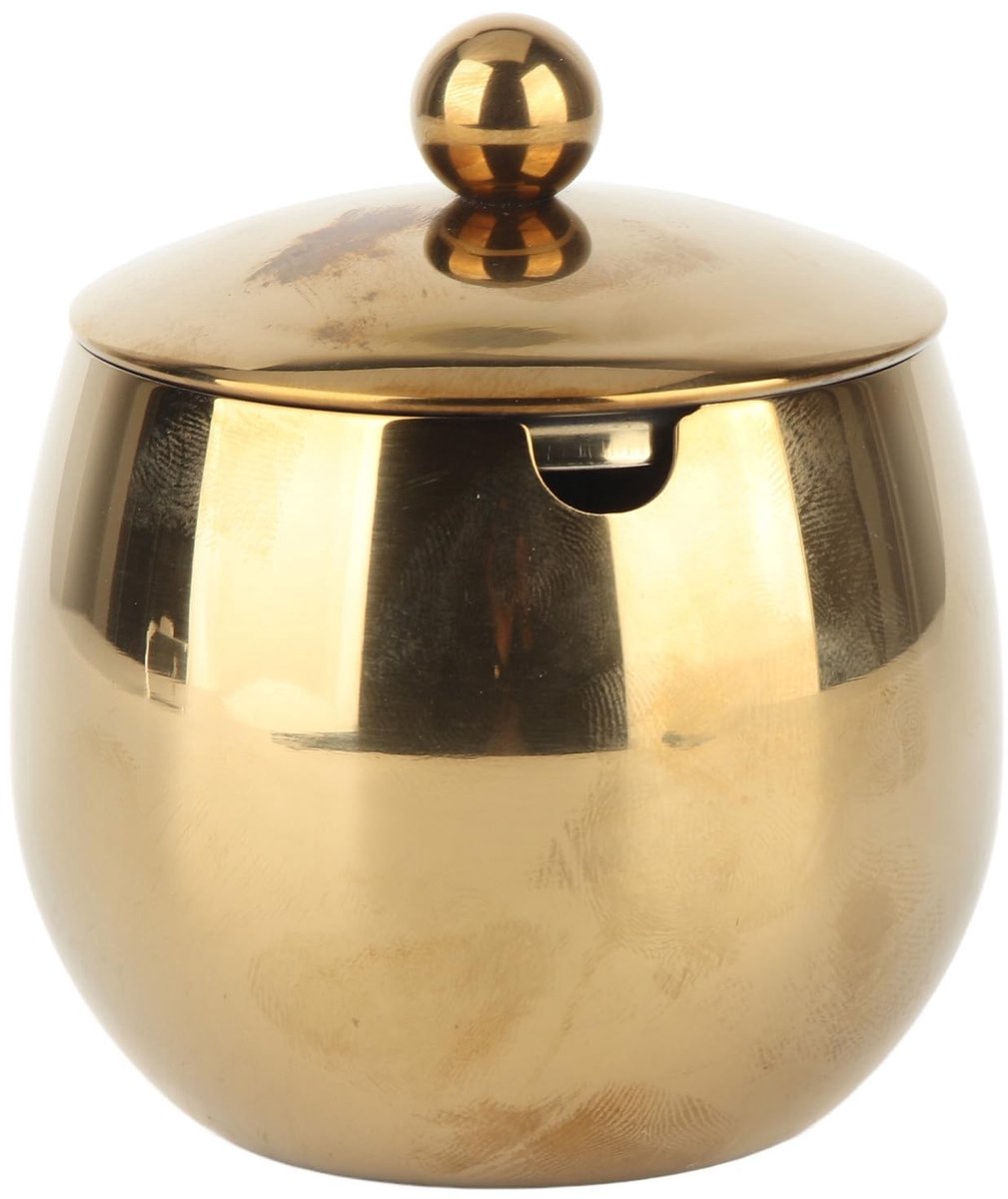 Dailygoods - Roestvrijstalen Suikerpot met Hoogglans Afwerking, 350 Gram
