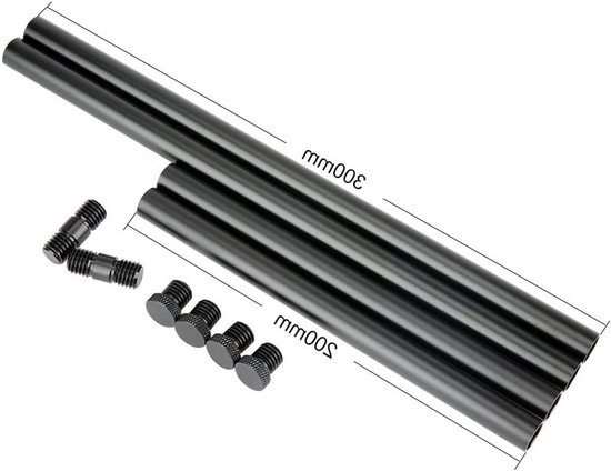 15mm Rods met M12 Draadverbinding voor Schoudersteun en Rig Ondersteuningssysteem voor Videoproductie van Merkloos — afbeelding 2