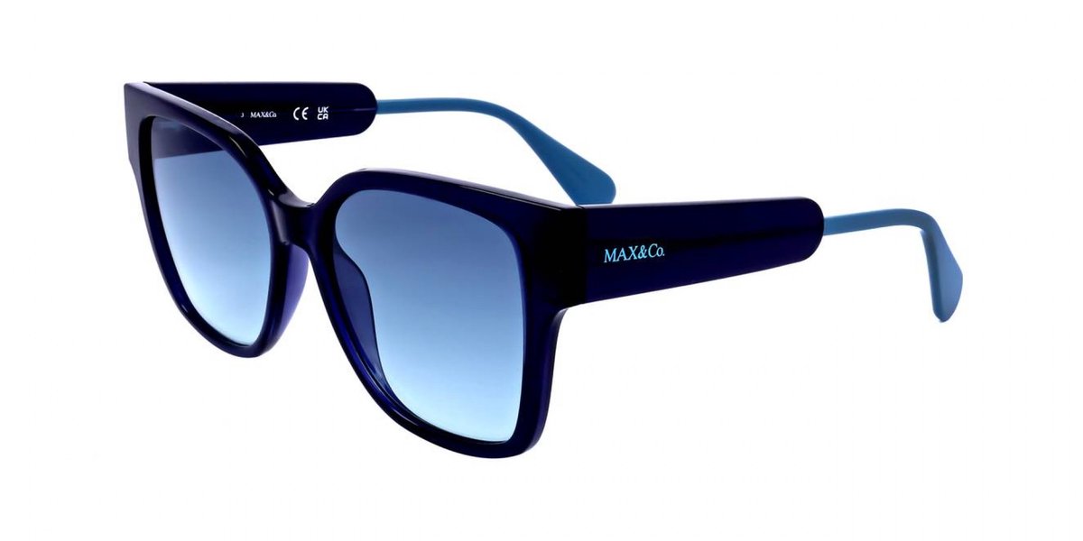 Max&co. MO0036 Shiny blue 55/16/140 WOMAN Zonnebrillen