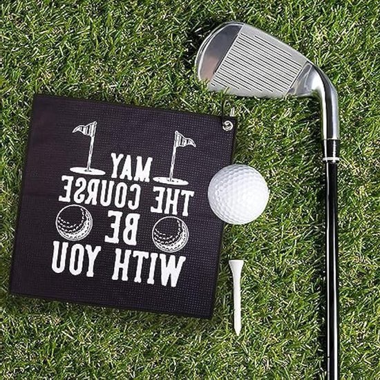 Grappige Golf Handdoek voor Mannen, Perfecte Golf Cadeaus voor Echtgenoot, Vriend en Vader, Golfaccessoires met Clip, Gepersonaliseerde Golfbal en Nieuwe Golf Handdoeken voor Golf Tassen van Merkloos — afbeelding 2