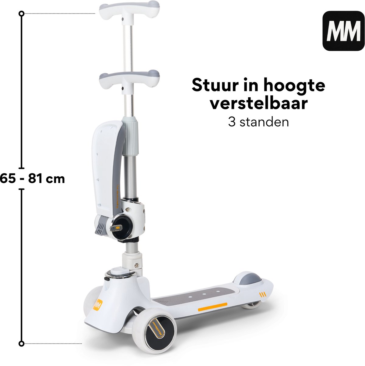 MiniMover Kinderstep 2in1: LED, 3 wielen, loopfiets/step thumbnail 6