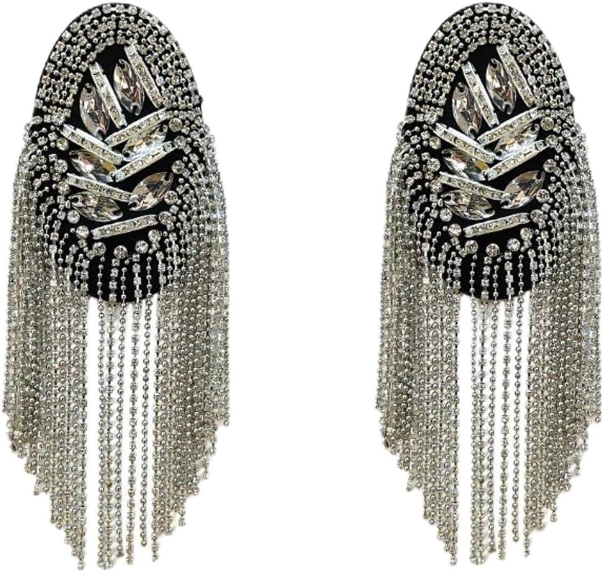 Punk en Gouden Epaulettes met Franje, Metalen Schouderstukken voor Kostuums, Theaters en Masquerade Feesten