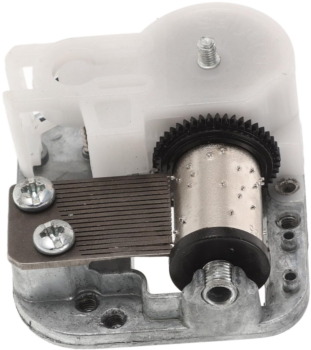 NTH products- Muziekdoos Dubbele As - Muziekdoos voor Doe-Het-Zelf - Muziekdoos met Mechanisme - Muziekdoos voor Knutselprojecten - Zwart - Afmetingen 5x4,5x3,5 cm - Muziekmechanisme