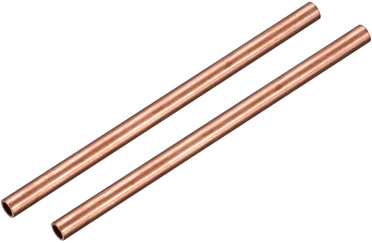 Cosensi- Koperen Buis 10 mm OD - 1 mm Wanddikte - 150 mm Lengte - 2 Stuks - Messing - Corrosiebestendig - Naadloze Binnenkant - Metalen Buis