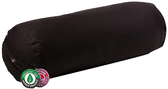 Yogi & Yogini - Yoga Bolster - Biologisch - Biokatoen - Zwart van Yogi & Yogini — afbeelding 4