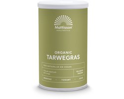 Mattisson - Biologisch Tarwegras Poeder - Wheat Grass - 125 Gram