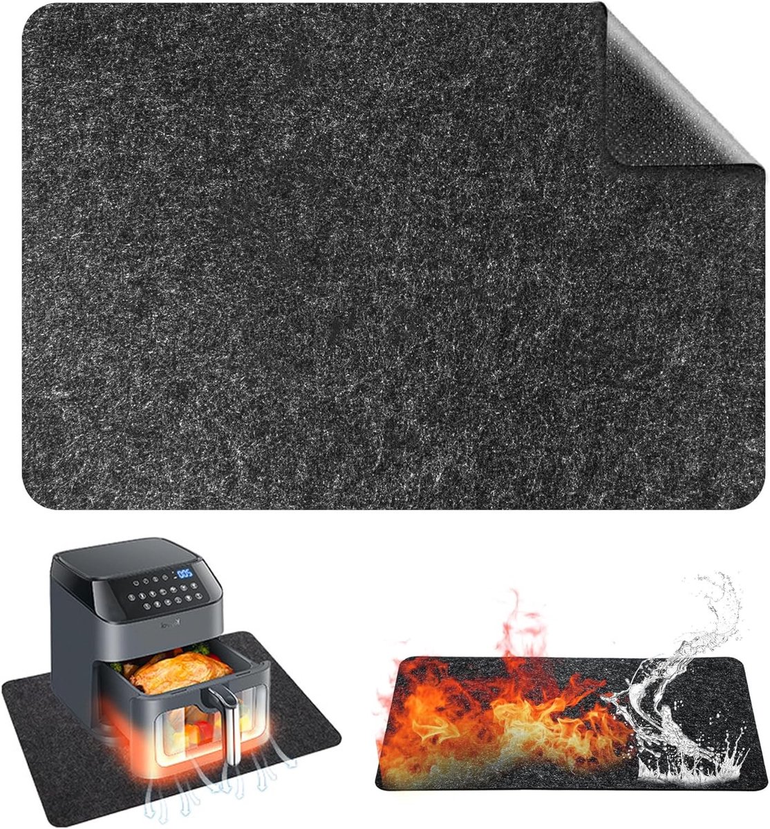 Hittebestendige en Vuurvaste Mat voor de Keuken - Ovenbescherming, Bakmat en Isolatie, 44 x 30 cm