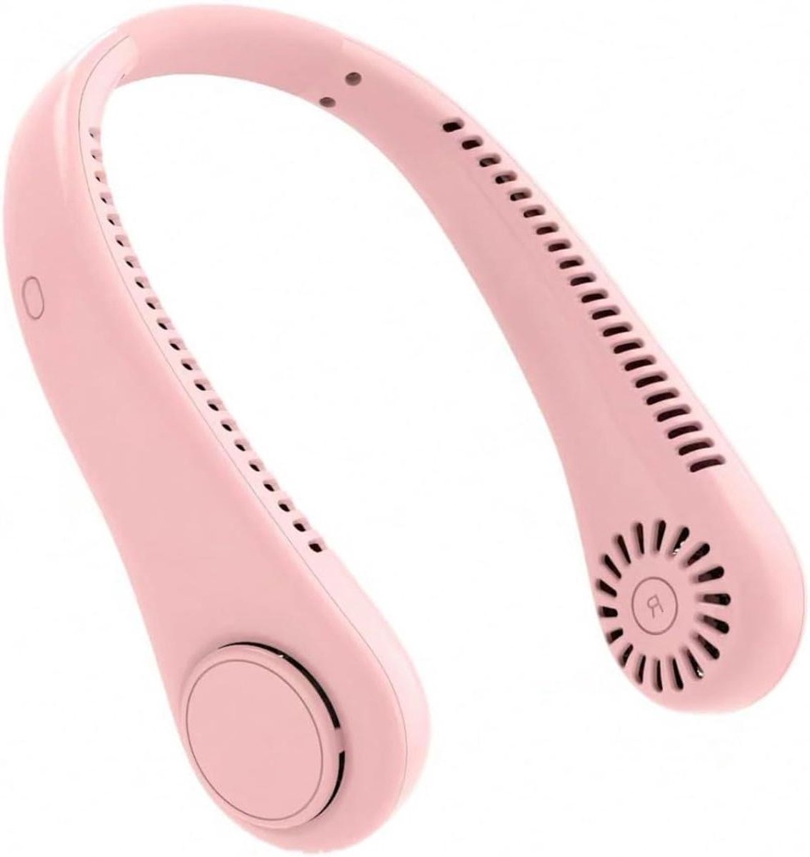 Draagbare Nekventilator - Persoonlijke Koeler - Buitenactiviteiten - Handsfree Ontwerp - 4000mAh Batterij - Zwart (Roze)