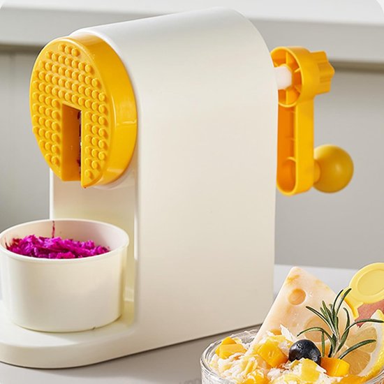 IJsmachine Handmatig - Schaafijs Maker - Verfrissende Drankjes Maken - Roestvrijstalen Snijder - 23x13x23 cm - Zilver — afbeelding 2