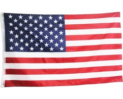 2 Amerikaanse vlaggen - Amerikaanse vlag- Vlag van Amerika - USA flag - Stars&Stripes - 2 stuks - Vlag - USA vlag - 90/150CM - American flag - One size - CHPN