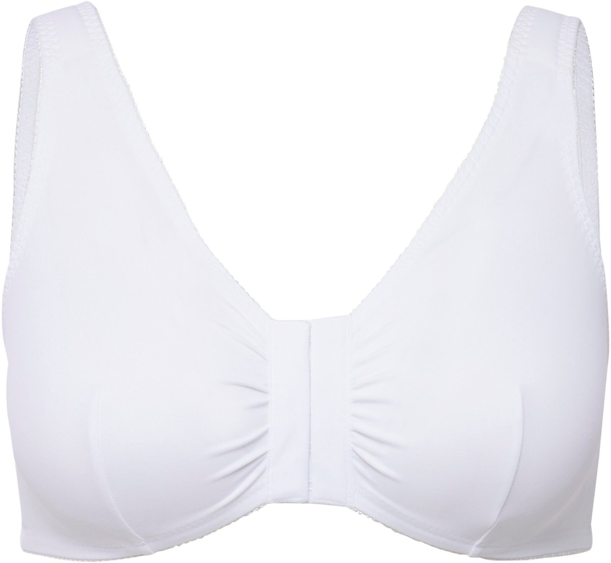 Ulla Popken - Dames - Bustier borstvoedingsbeha voorsluiting - Wit - Maat 130D