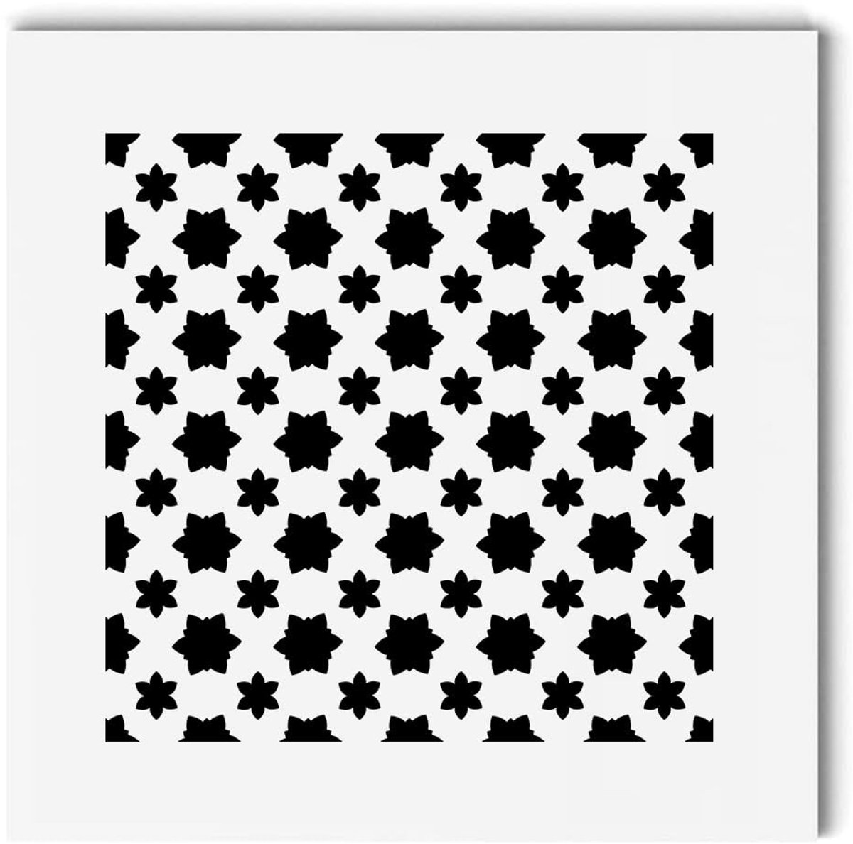 Dailygoods- Ventilatierooster Decoratief - Ventilatie Cover - Witte Afwerking - 200 x 200 