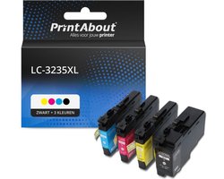 PrintAbout Huismerk Brother LC-3235XL Inktcartridge 4-kleuren