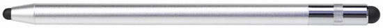 SBG Universele Stylus Pen Geschikt voor Telefoon Tablet en iPad - Twee zachte punten - Eén precisie punt - Zilver van Merkloos — afbeelding 4