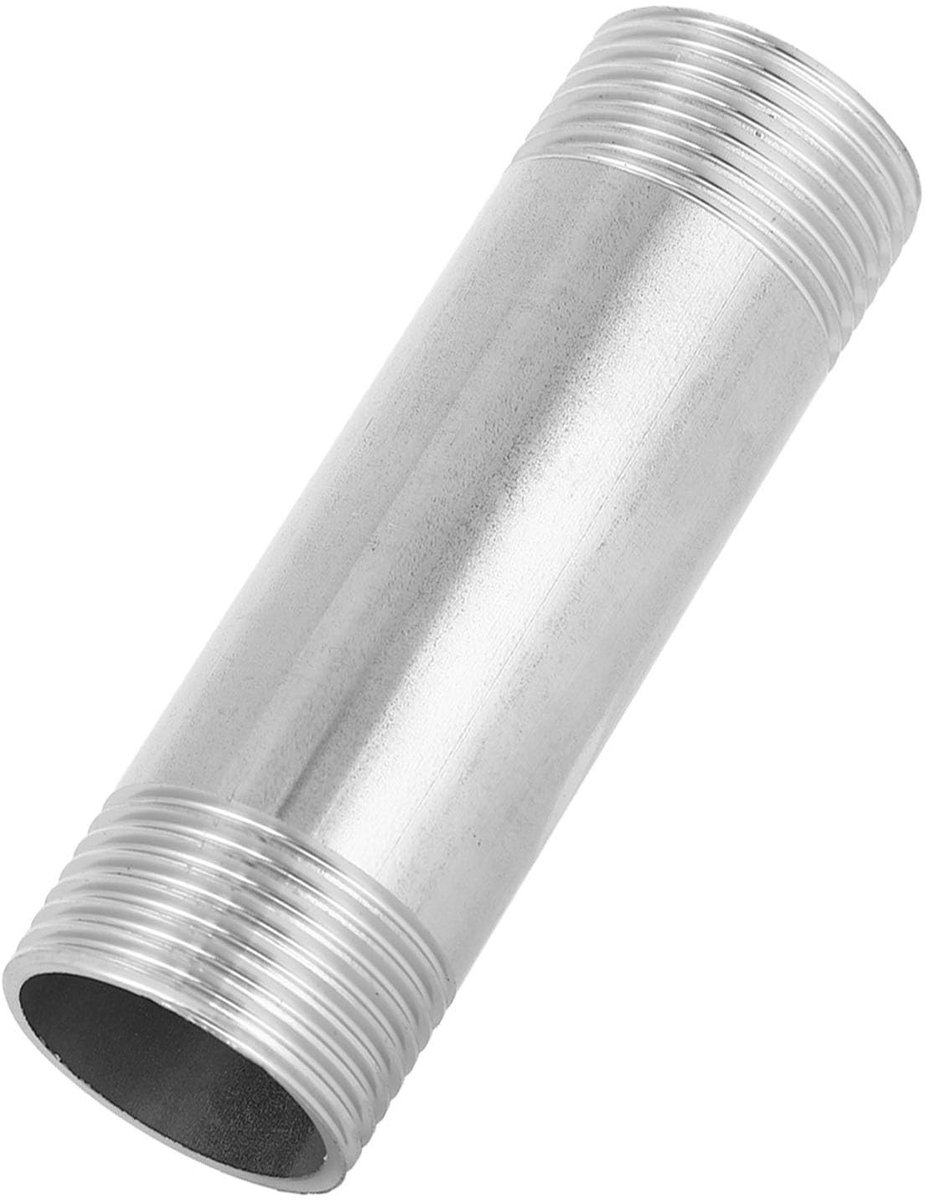 LAUZY- Draadconnector 1 inch NPT - Roestvrij Staal - Schokbestendig - Corrosiebestendig - Ductiel - Hoge Temperatuur Weerstand - Pijpdraad