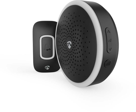 Nedis Draadloze Deurbelset - Batterij Gevoed - 4.5 V DC - 1x CR2032 - Volume: 80 dB - Signaalbereik: 150 m - 60 melodieën - 1 Ontvanger - Zwart — afbeelding 5