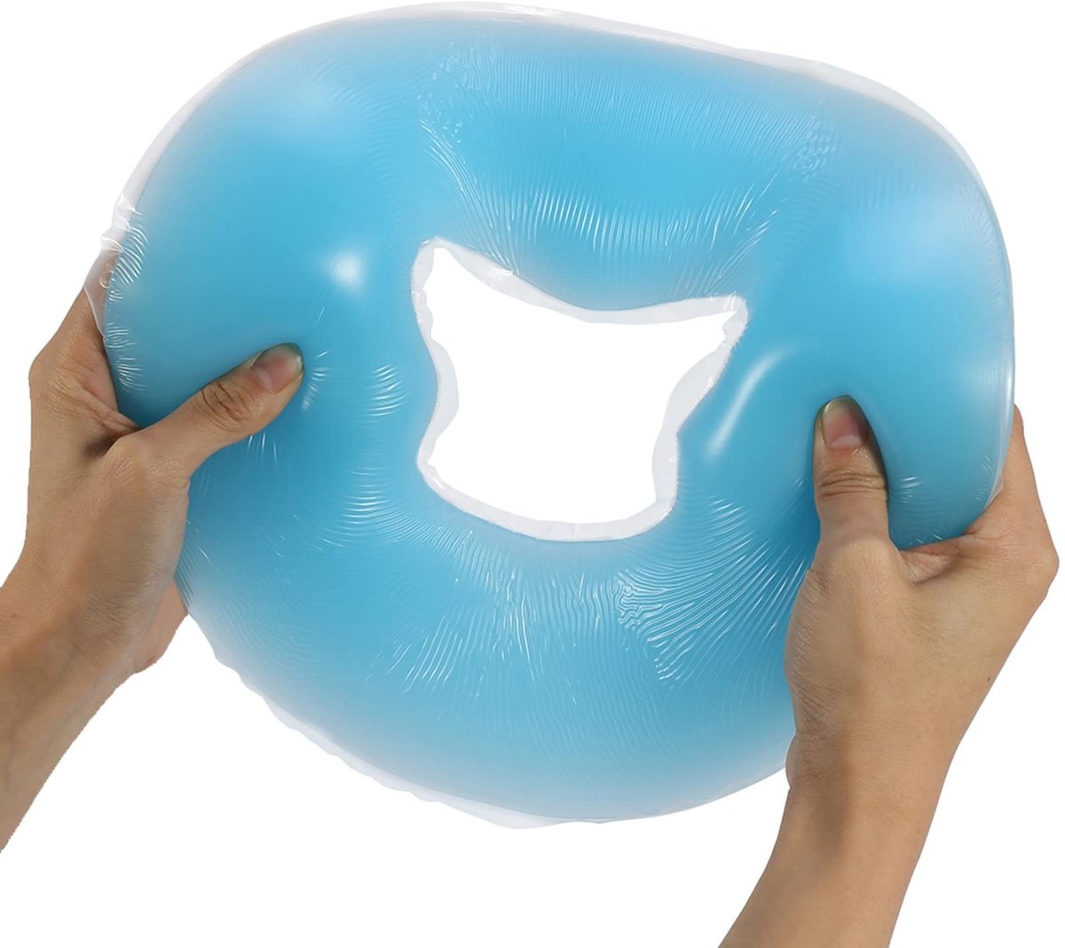 Dailygoods- Gezichtskussen Zacht Siliconen - Massagekussen Rug - Massage Kussen Nek en Rug - Opvouwbaar - Antislip - Comfortabel en Duurzaam