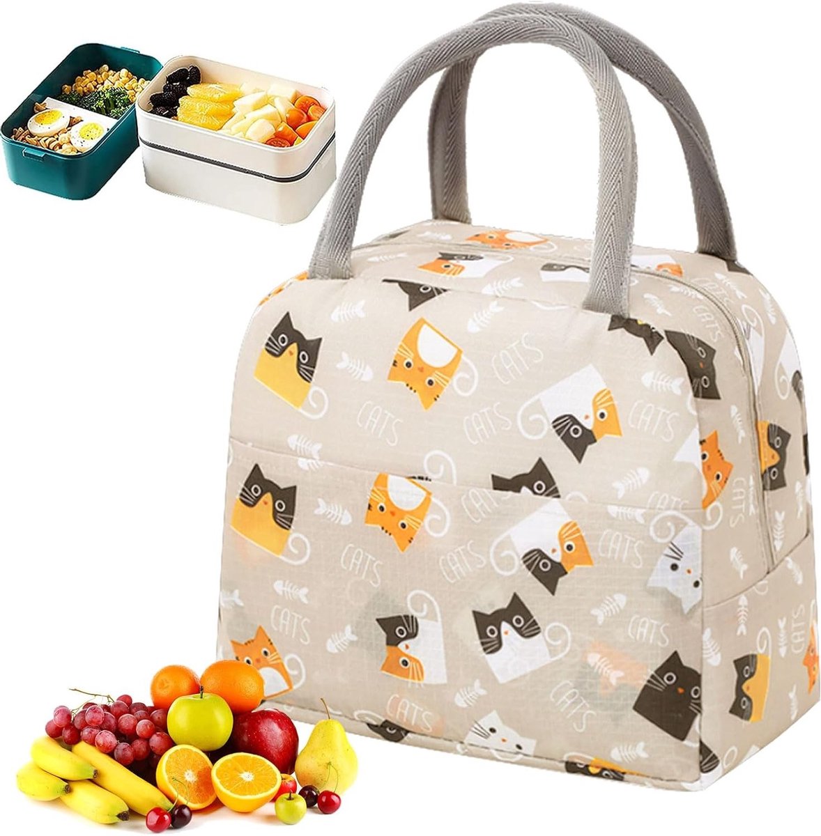 Lichte Vouwbare Koeltas voor Picknick, 6 Liter Isolatie, Handige Mini Koeltas voor Volwassenen en Kinderen