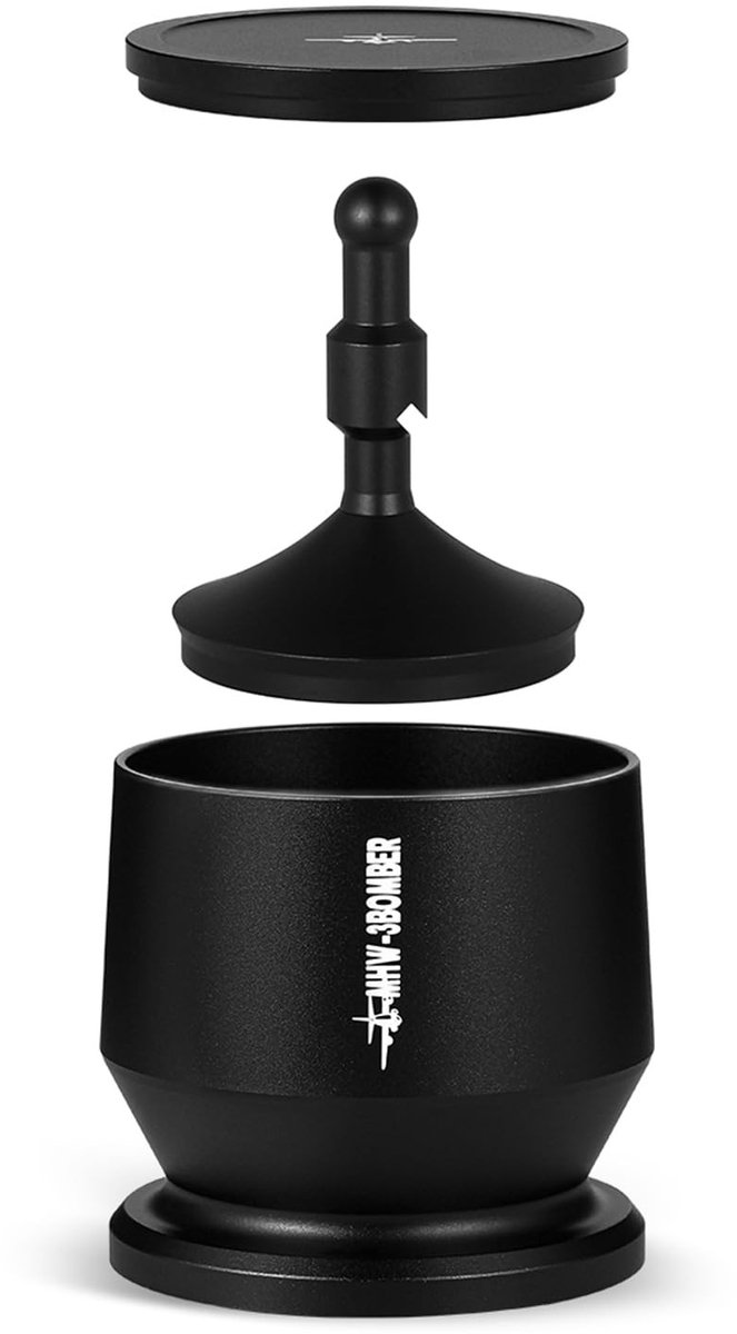 Dailygoods- Koffiepoeder Distributeur - Aluminium Legering - Doseringsring - Koffieontvanger - Barista Tool - Tot 50 Gram - Koffiedistributeur