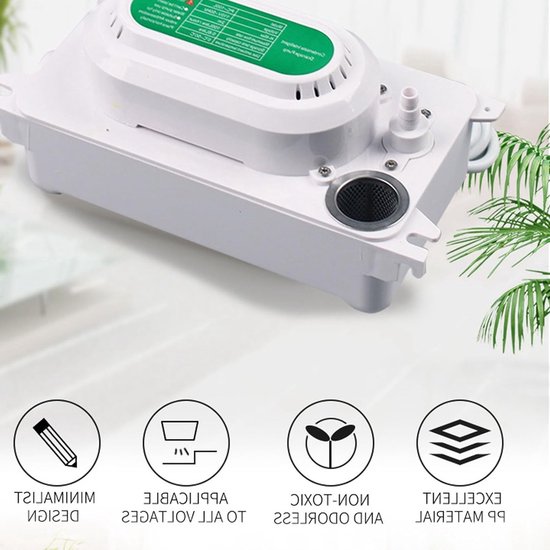 Automatische condenswaterpomp voor ontvochtigers en airconditioners - 100-230V, 100L/H doorstroom, 500ml tank, ideaal voor HVAC-systemen — afbeelding 3