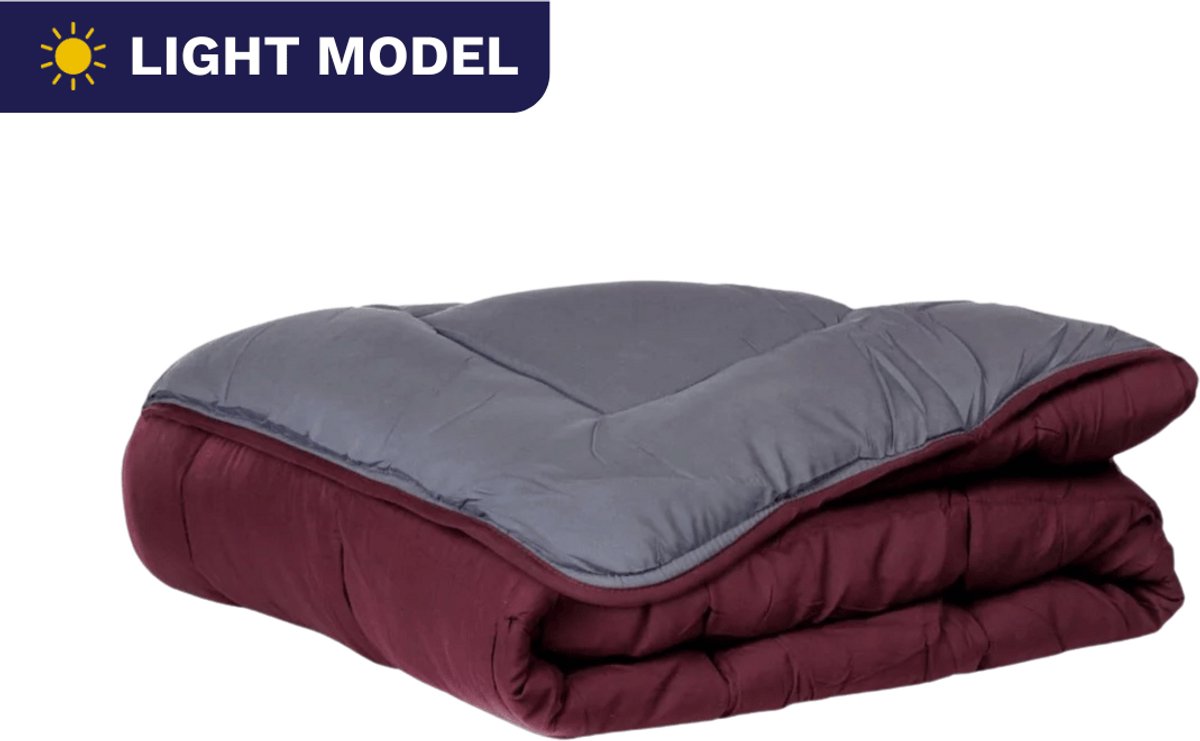 Zelesta Everyday Duo Zomerdekbed - Paars & Antraciet 240x220cm