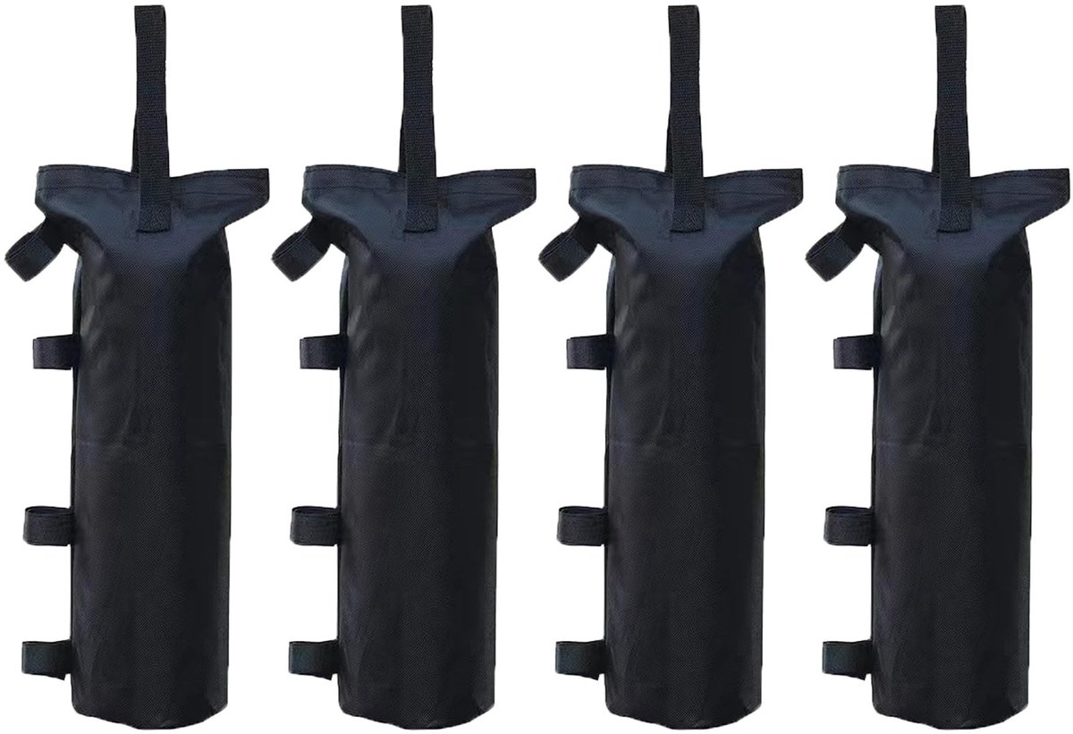 Dailygoods- Gewichtzakken 4 stuks - Waterdicht - Zandzakken - Tent gewichten - Paviljoenverzwaring - Lichtgewicht - 50 x 20 cm - Tentgewicht