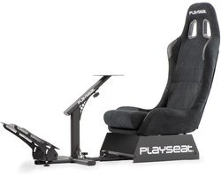 Playseat® Evolution Racestoel - Verstelbare Race Cockpit - Inklapbaar - Racing Suéde - Zwart